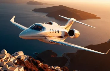 private jet in the air, on the greece island private jet in the air, on the greece island